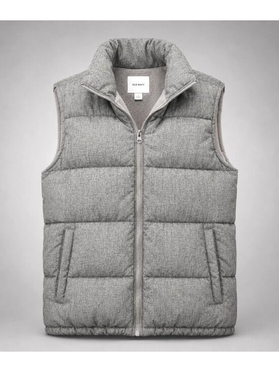 Old Navy Jackets & Blazers - Old Navy Womens Medium Vest Gray Zip Front Warm Outerwear Puffer Jacket
